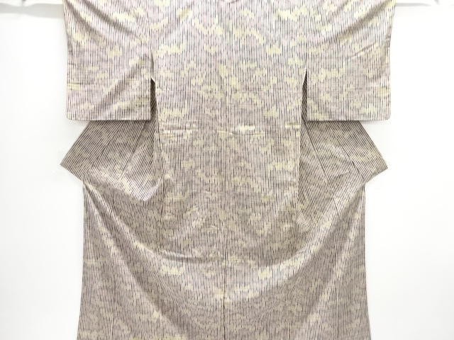 JAPANESE KIMONO / TSUMUGI / WOVEN STRIPES